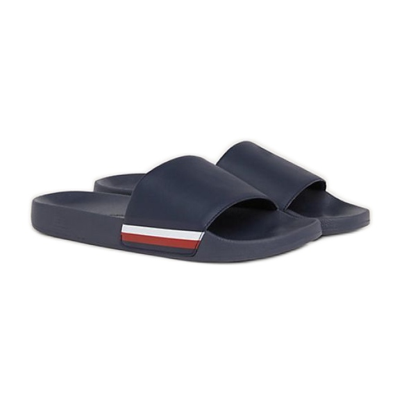 Tongs Tommy Hilfiger Corporate Hilfiger Pool Slide M FM0FM04853DW5 bleu