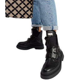 Bottines à plateforme Glen noires