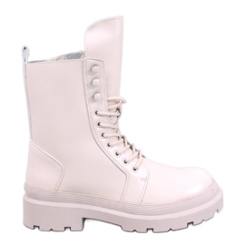 Kinchs Bottines à lacets beiges avec protection
