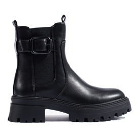 Bottines Chelsea hautes Shelovet noires