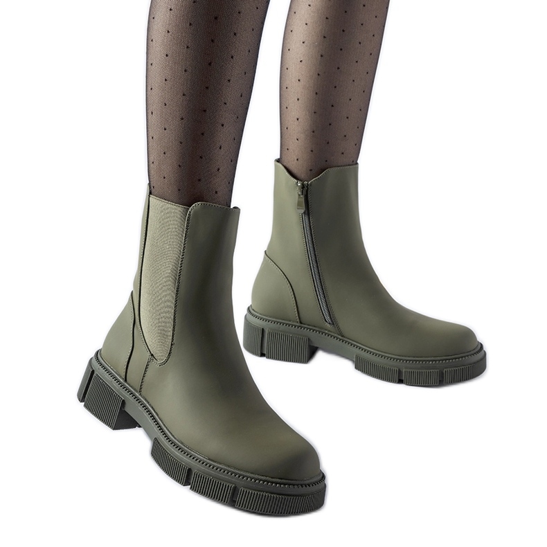 Bottines en caoutchouc Sorbo isolées vertes