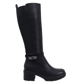 Philips Bottines noires à talons hauts le noir