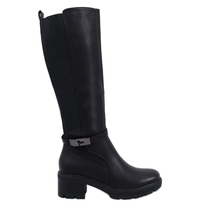 Philips Bottines noires à talons hauts le noir