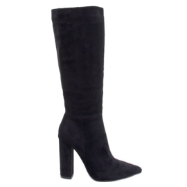 Maureen Bottines noires à talons stables