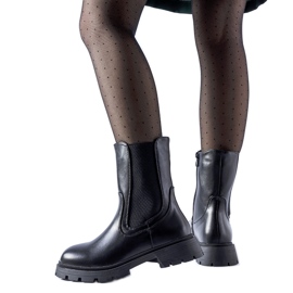 Bottines Pleasanton classiques isolées noires