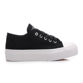New Age Baskets à plateforme comme des creepers noir