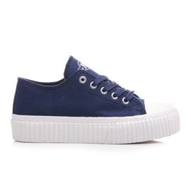 New Age Baskets à plateforme comme des creepers bleu New Age Baskets à plateforme comme des creepers bleu