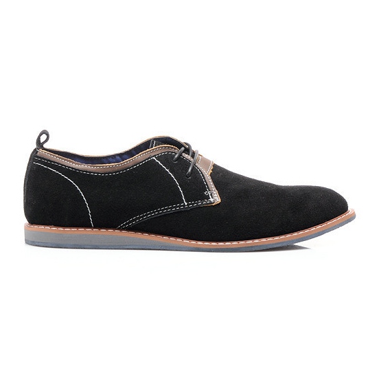 Mazaro Chaussures homme en cuir le noir
