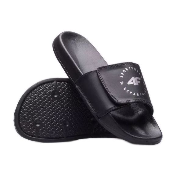 Tongs de sport pour femmes 4F 4FJSS23FFLIM080-21S noir le noir