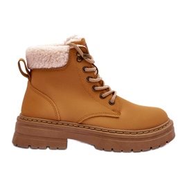 Bottes pour femmes avec manteau brun en peau de mouton