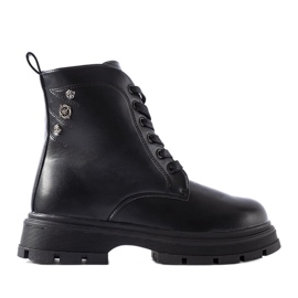 Bottes fille isolées graphite par Basara noir