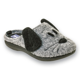 Slippers des enfants chauds inblu 708x005 Gray gris Slippers des enfants chauds inblu 708x005 Gray gris
