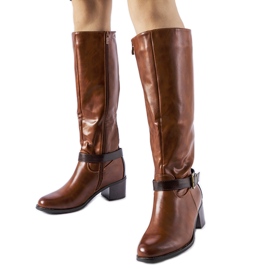Bottines marron avec boucle décorative Ernest brun