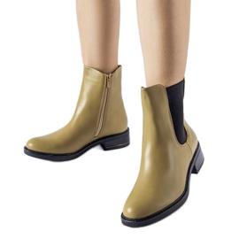 Bottines Bagnoro classiques isolées olive vert