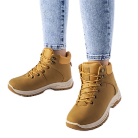 Bottes Guarcino isolées caramel brun