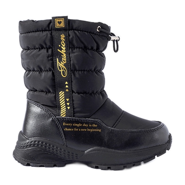 Bottes de neige hautes isolées noires Taziano le noir Bottes de neige hautes isolées noires Taziano le noir