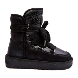 Bottes de neige avec fixations pour femmes D.Franklin DFSH370006 Noir le noir