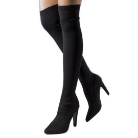 Boots Virginia en tissu noir