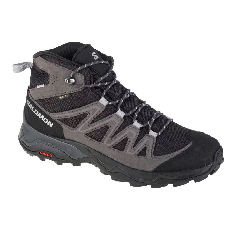 Chaussures Salomon X Ward Leather Mid Gtx M 471817 gris