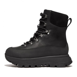 FitFlop Neo-D-Hyker Bottes de marche en tissu imperméable/daim W GP3-090 le noir