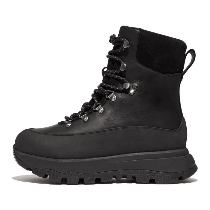 FitFlop Neo-D-Hyker Bottes de marche en tissu imperméable/daim W GP3-090 le noir