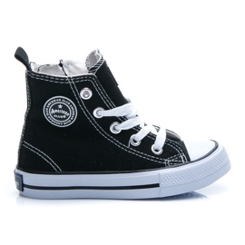 American Club Baskets hautes pour garçon noir