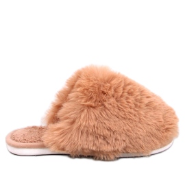 Chaussons fourrure femme Calvert Camel brun Chaussons fourrure femme Calvert Camel brun