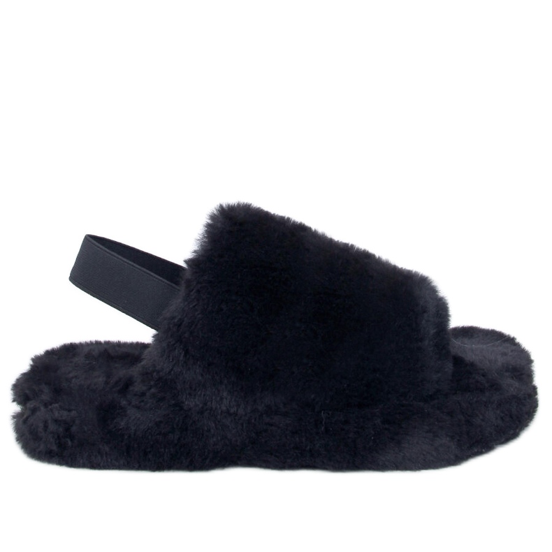 Chaussons femme avec élastique Quarr Noir le noir