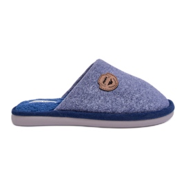 Chaussons Makis classiques bleus pour hommes Chaussons Makis classiques bleus pour hommes