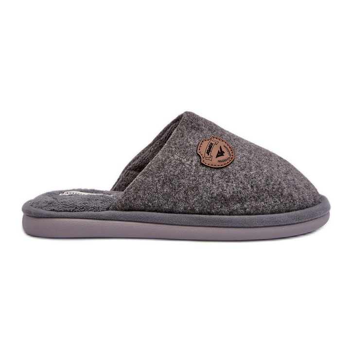 Chaussons Makis classiques gris pour hommes Chaussons Makis classiques gris pour hommes