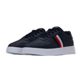 Chaussures Tommy Hilfiger Supercup Leather Stripes M FM0FM04824 DW5 bleu