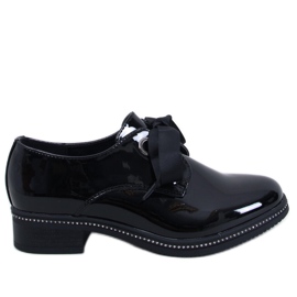 Mocassins vernis noirs Davia