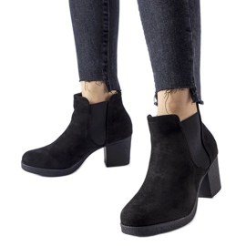 Bottines à enfiler Trevano noires le noir