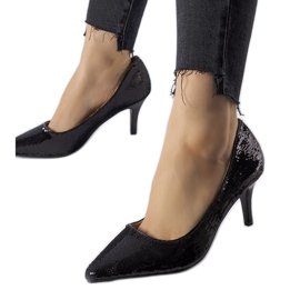 Escarpins à talons hauts Ernesto noirs à sequins le noir Escarpins à talons hauts Ernesto noirs à sequins le noir