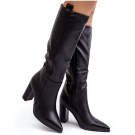 Cuissardes isolées pour femmes, noir Genzani