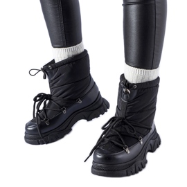 Bottes de neige isolées Aubine noires le noir