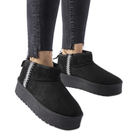 Bottes de neige à plateforme Dennison noires