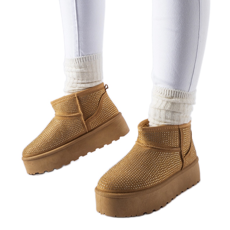 Boots de neige marron avec strass Sonora brun Boots de neige marron avec strass Sonora brun