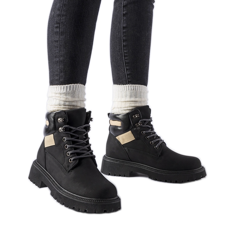 Bottines isolées noires Bloomfield le noir