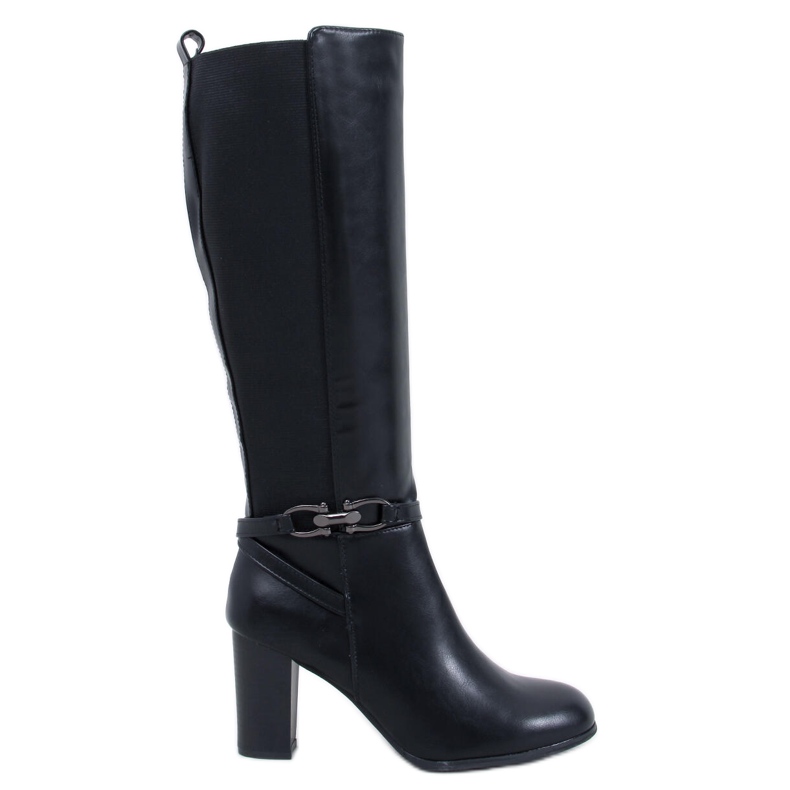 Bottines à talons hauts Classic Milss Black le noir