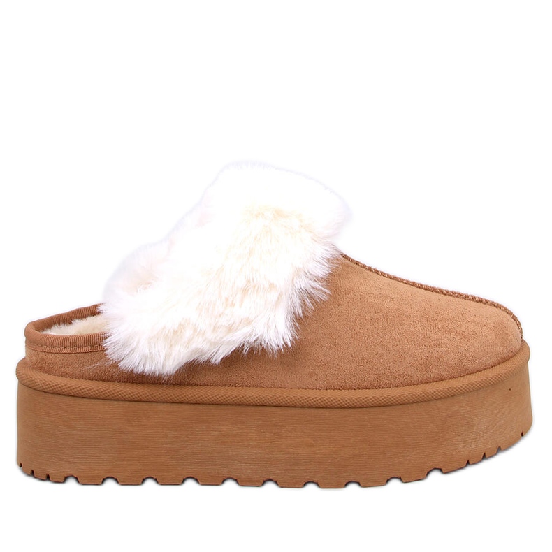Chaussons de neige à plateforme Allod Camel brun