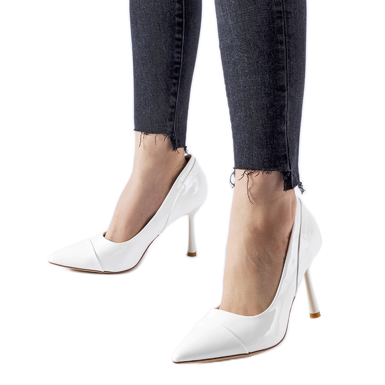 Escarpins Inferiore vernis blanc blanche