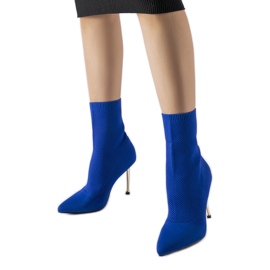 Bottines chaussettes bleu marine de Vincoli Bottines chaussettes bleu marine de Vincoli