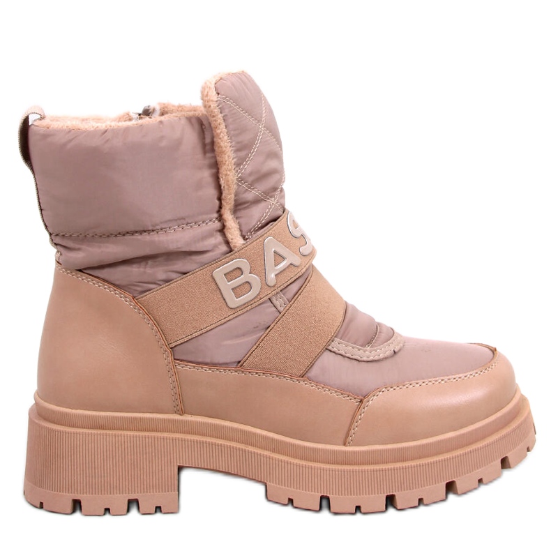 Bottines de neige femme Little Khaki beige