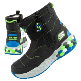 Skechers Jr 402216L/BBLM bottes de neige le noir