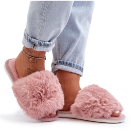 Chaussons femme avec fourrure, rose Vienitta Chaussons femme avec fourrure, rose Vienitta