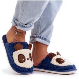 Chaussons chauds pour femmes, Priseth bleu marine Chaussons chauds pour femmes, Priseth bleu marine