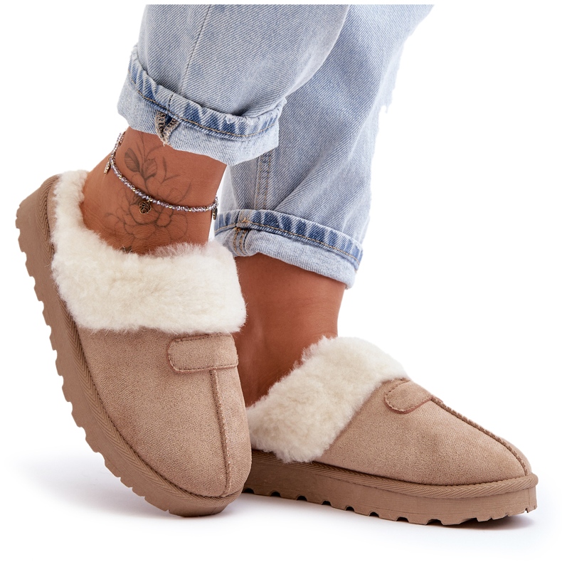 Bottes De Neige Femme En Peau De Mouton Beige Villene