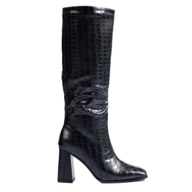 Bottines à talons Shelovet noires