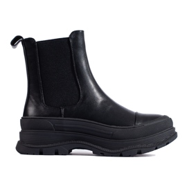 Bottines Chelsea Shelovet classiques pour femmes noir